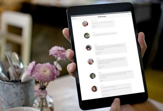 Ipad пожелания гостей на свадьбе