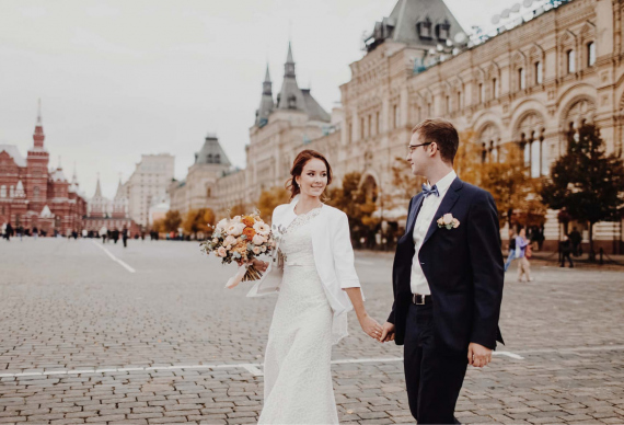 Свадебная фотосессия на Красной площади